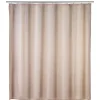 Wenko Anti-Schimmel Duschvorhang Uni Beige Textil Polyester 180 x 200 cm waschbar