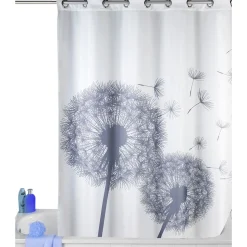 Wenko Anti-Schimmel Duschvorhang Astera Flex Textil Polyester 180 x 200 cm waschbar