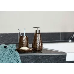 Wenko Bad-Accessoire-Set Marrakesh 3-teilig Bad-Zubehör Set