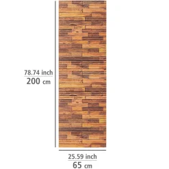 Wenko Badematte Lambris 65 x 200 cm Weichschaummatte