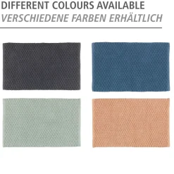 Wenko Badematte Mona Dunkelgrau Badvorleger 50 x 80 cm Grau
