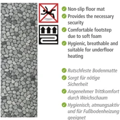 Wenko Badematte Sassi 65 x 200 cm Weichschaummatte