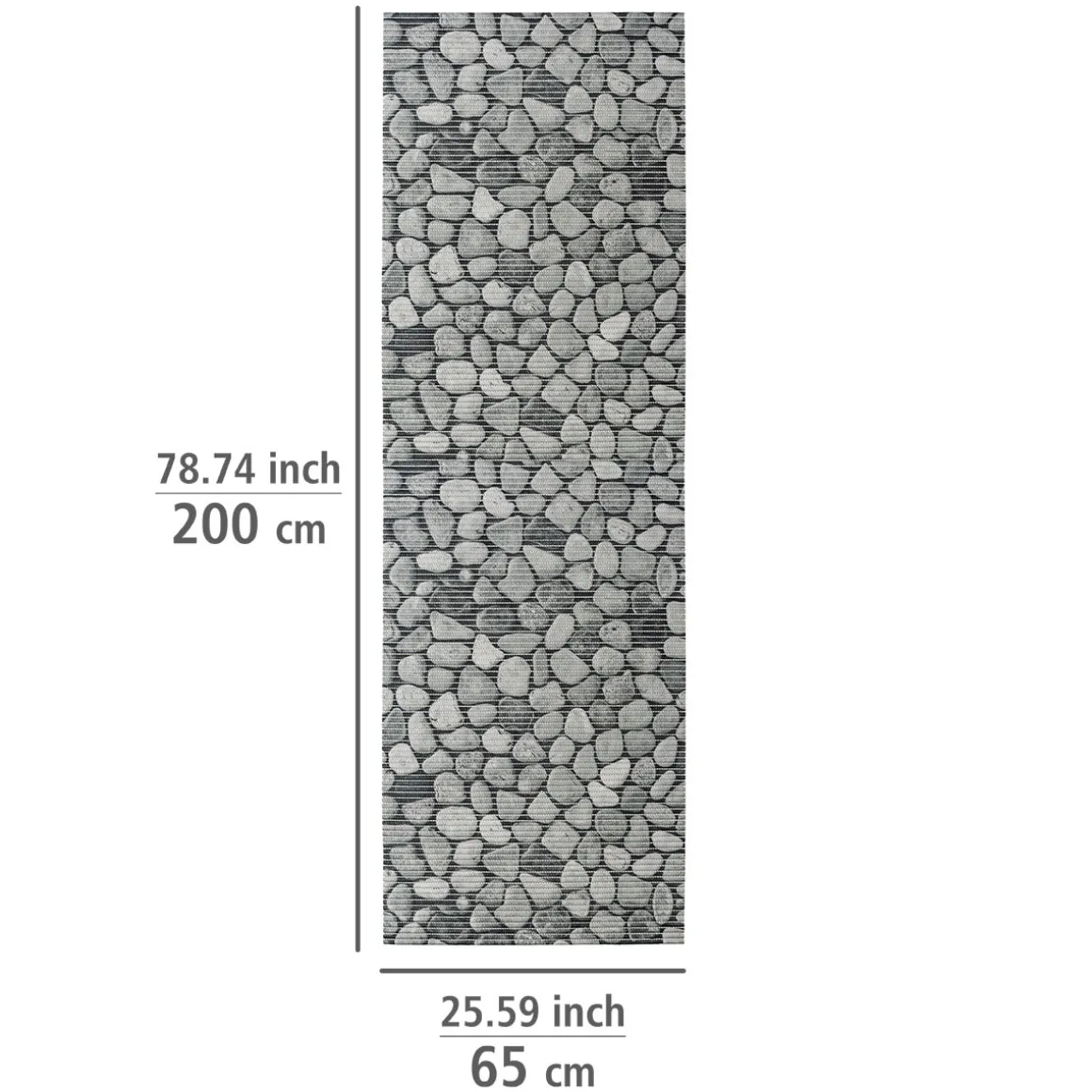 Wenko Badematte Sassi 65 x 200 cm Weichschaummatte