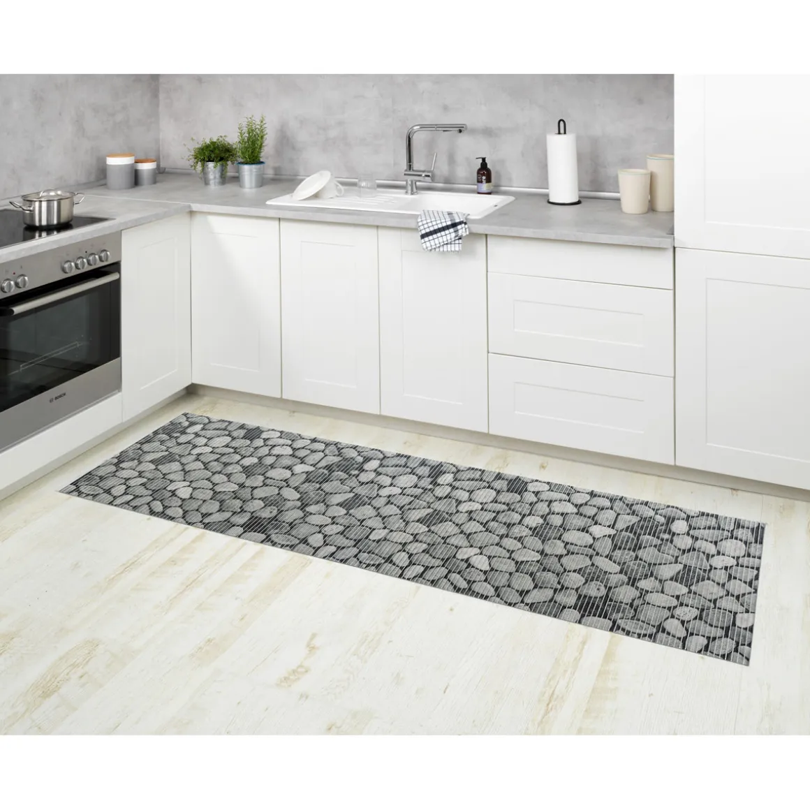 Wenko Badematte Sassi 65 x 200 cm Weichschaummatte