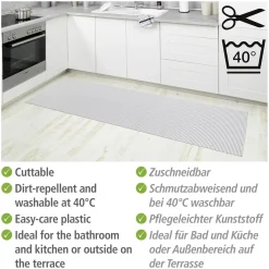 Wenko Badematte Wei Weichschaummatte