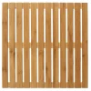 Wenko Baderost Indoor und Outdoor Bambus 50 x 50 cm Badematte Bodenrost für Dusche Bad Pool mit rutschhemmender Unterseite