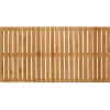 Wenko Baderost Indoor und Outdoor Bambus 100 x 50 cm Badematte Bodenrost für Dusche Bad Pool mit rutschhemmender Unterseite