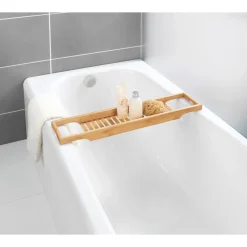 Wenko Badewannenablage Bambusa aus Bambus Badewannenbrücke