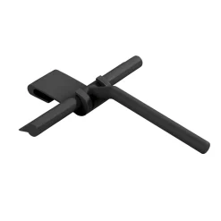 Wenko Badezimmerwischer Silikon Mola Schwarz