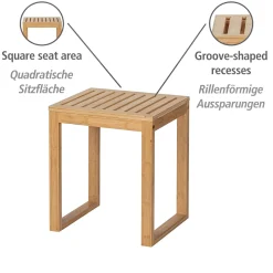 Wenko Badhocker Bambusa aus Bambus Bambushocker