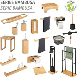 Wenko Badhocker Bambusa aus Bambus Bambushocker
