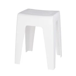 Wenko Badhocker Kumba Weiß Stabile Qualität aus Kunststoff