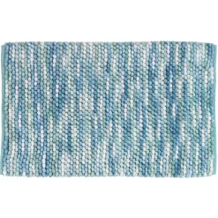 Wenko Badteppich Urdu Aqua 60 x 90 cm Mit Melagne-Effekt