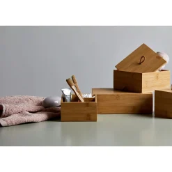 Wenko Bambus Box Terra L mit Deckel 2er Set