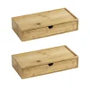 Wenko Bambus Box Terra mit Schublade 2er Set