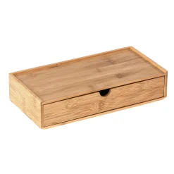 Wenko Bambus Box Terra mit Schublade 2er Set