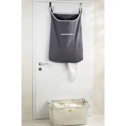 Wenko Über-Tür Wäschesammler Canguro Grau 65 l