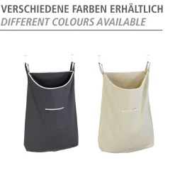 Wenko Über-Tür Wäschesammler Canguro Grau 65 l