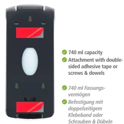 Wenko Desinfektionsmittel-Spender Ranera L Weiß Seifenspender und Desinfektionsspender Füllmenge 740 ml