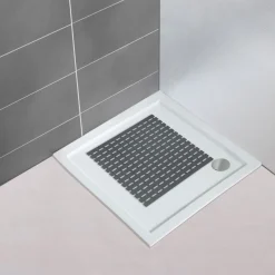 Wenko Duscheinlage Arinos Grau 54 x 54 cm
