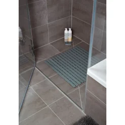 Wenko Duscheinlage Arinos Grau 54 x 54 cm