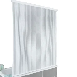 Wenko Duschrollo 128 x 240 cm schnelltrocknendes Rollo für Dusche und Badewanne