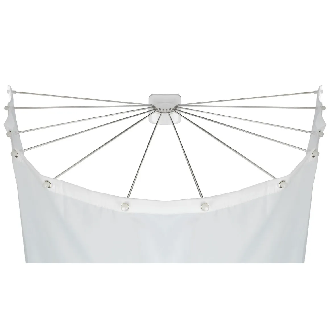 Wenko Duschschirm mit 12 Armen Edelstahl