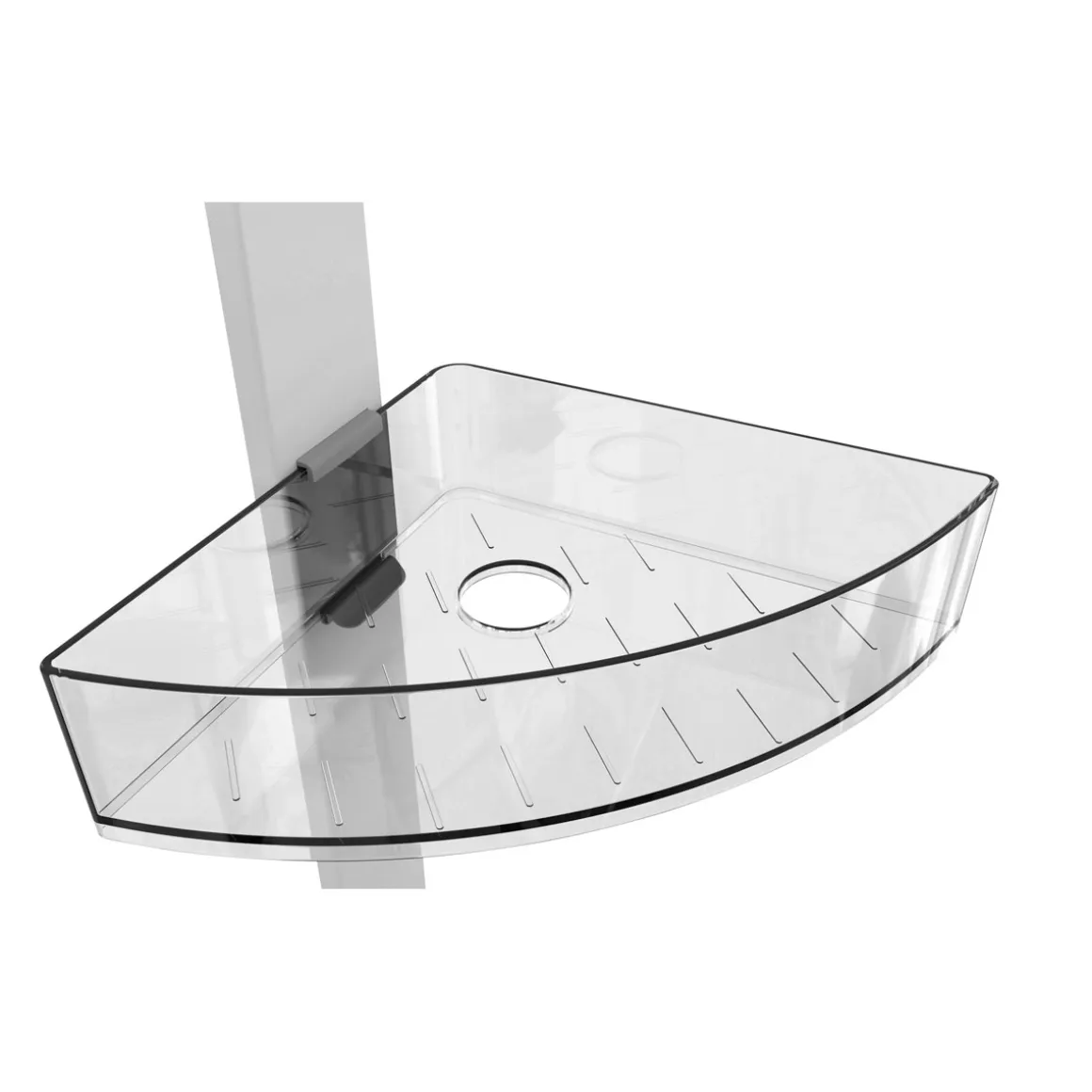 Wenko Eck-Duschcaddy Premium mit 2 Ablagen und Edelstahl-Haken