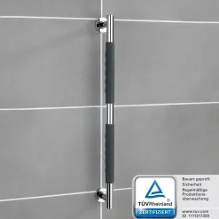 Wenko Edelstahl Wandhaltegriff Secura 65,5 cm