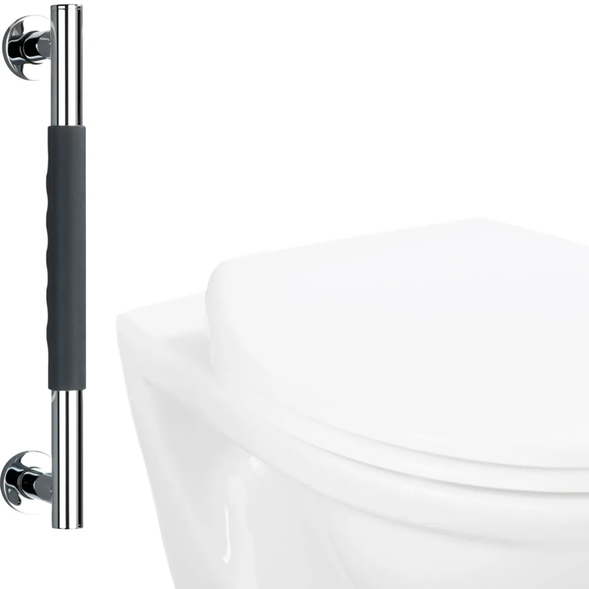 Wenko Edelstahl Wandhaltegriff Secura 40,5 cm