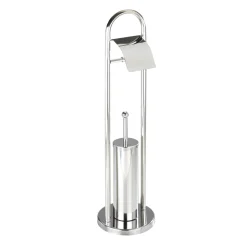 Wenko Exclusiv Stand WC-Garnitur Vasto Edelstahl rostfrei