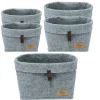 Wenko Filz-Korb Feli 5er Set Aufbewahrungskörbe in 3 verschiedenen Größen