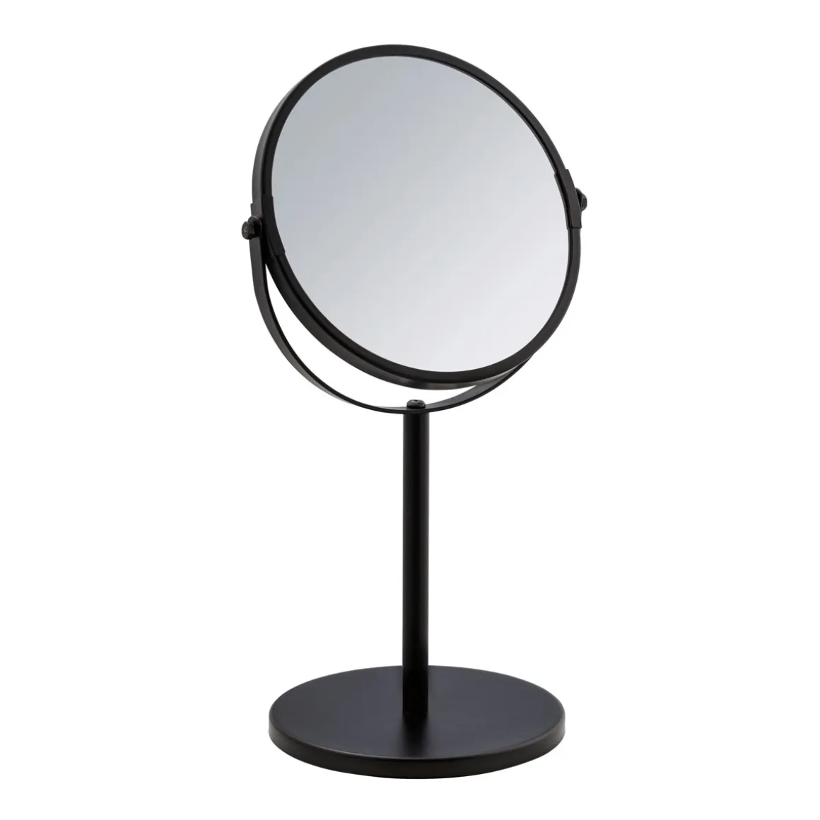 Wenko Kosmetik-Standspiegel Assisi Durchmesser 17 cm Schwarz