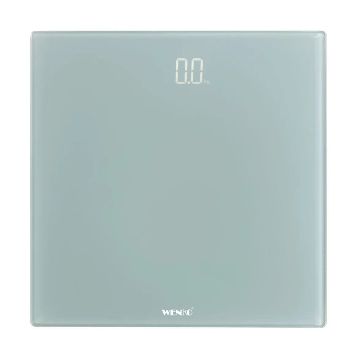 Wenko Personenwaage LED Grau digitale Körperwaage mit LED-Display