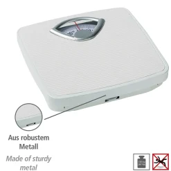 Wenko Personenwaage mechanisch analoge Körperwaage bis 130 kg