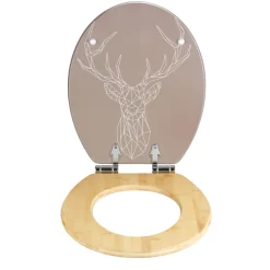Wenko Premium WC-Sitz Stag MDF/Bambus mit Absenkautomatik