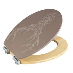 Wenko Premium WC-Sitz Stag MDF/Bambus mit Absenkautomatik