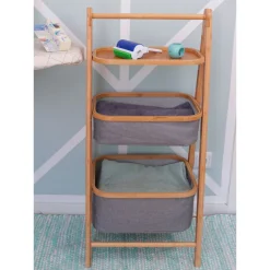 Wenko Regal Bahari aus Bambus mit 2 Körben Bambus