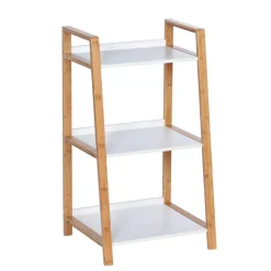 Wenko Regal Finja aus Bambus mit 3 Etagen 43 x 76 x 36 cm
