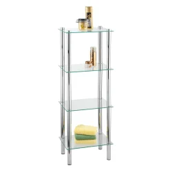 Wenko Regal Yago viereckig mit 4 Glasablagen