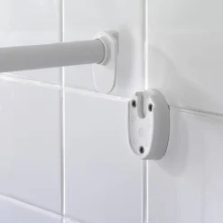 Wenko Rundduschstange Weiß 80 x 80 / 90 x 90 cm