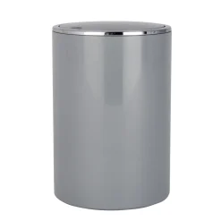 Wenko Schwingdeckeleimer Inca Grey hochwertiger Kunststoff 5 L