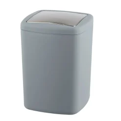 Wenko Schwingdeckeleimer Barcelona L Grau Spezialkunststoff absolut bruchsicher 8,5 L