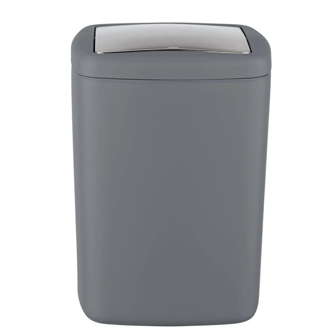 Wenko Schwingdeckeleimer Barcelona L Anthrazit Spezialkunststoff absolut bruchsicher 8,5 L