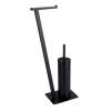 Wenko Stand WC-Garnitur Lirio Schwarz matt