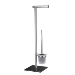 Wenko Stand WC-Garnitur Lima Edelstahl rostfrei