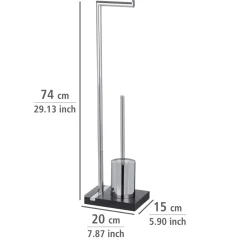Wenko Stand WC-Garnitur Noble Black