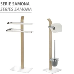 Wenko Stand WC-Garnitur Samona Nature