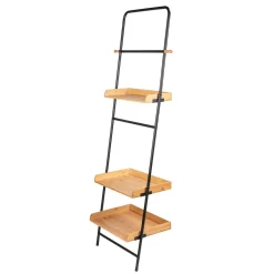 Wenko Standregal Loft Wohnregal Badezimmerregal aus Bambus