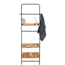 Wenko Standregal Loft Wohnregal Badezimmerregal aus Bambus